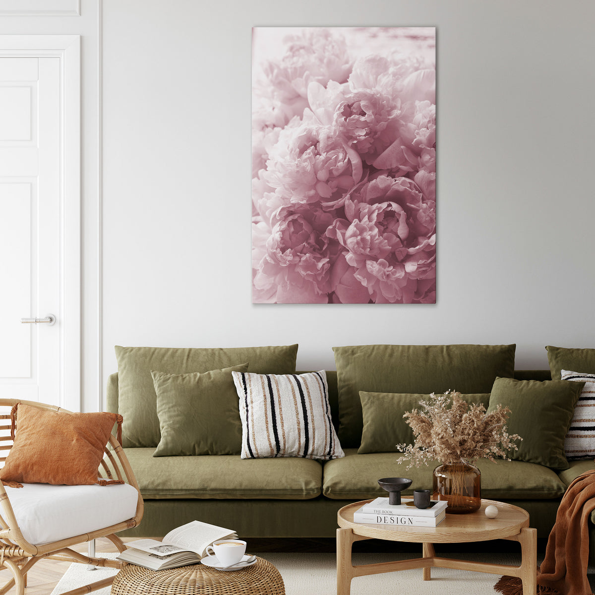 BLUSHED SERENITY Stampa su tela verticale