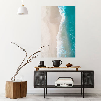 Poster verticale staccabile e attaccabile ARMONIA DI SABBIA E MARE