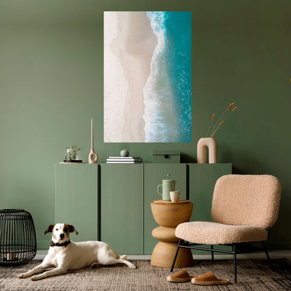 Poster verticale staccabile e attaccabile ARMONIA DI SABBIA E MARE