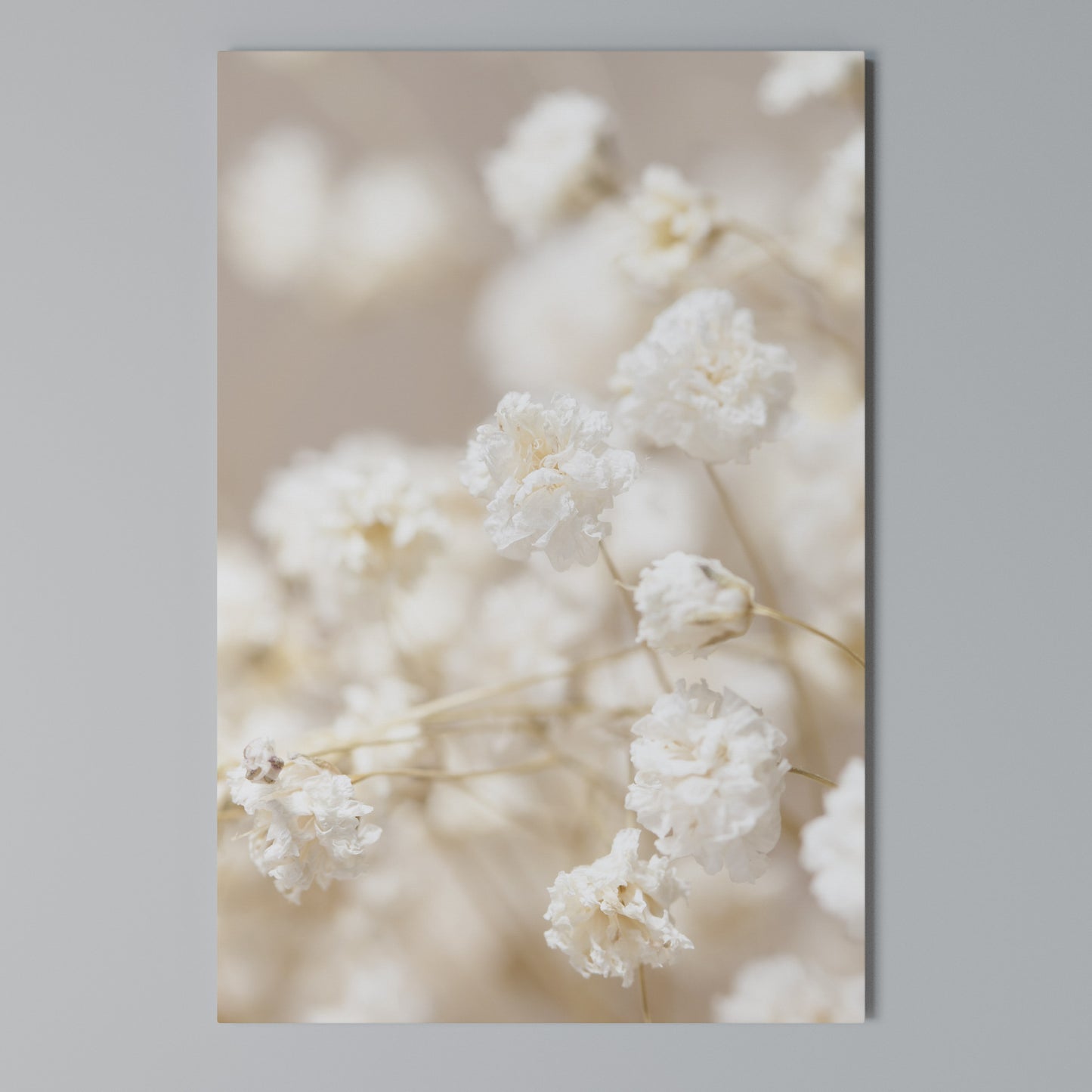 GHOSTLY BLOOM Vertical Canvas Print