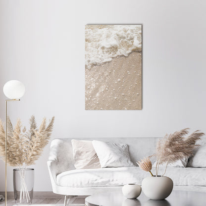 SHIMMERING SHORELINE Vertical Canvas Print
