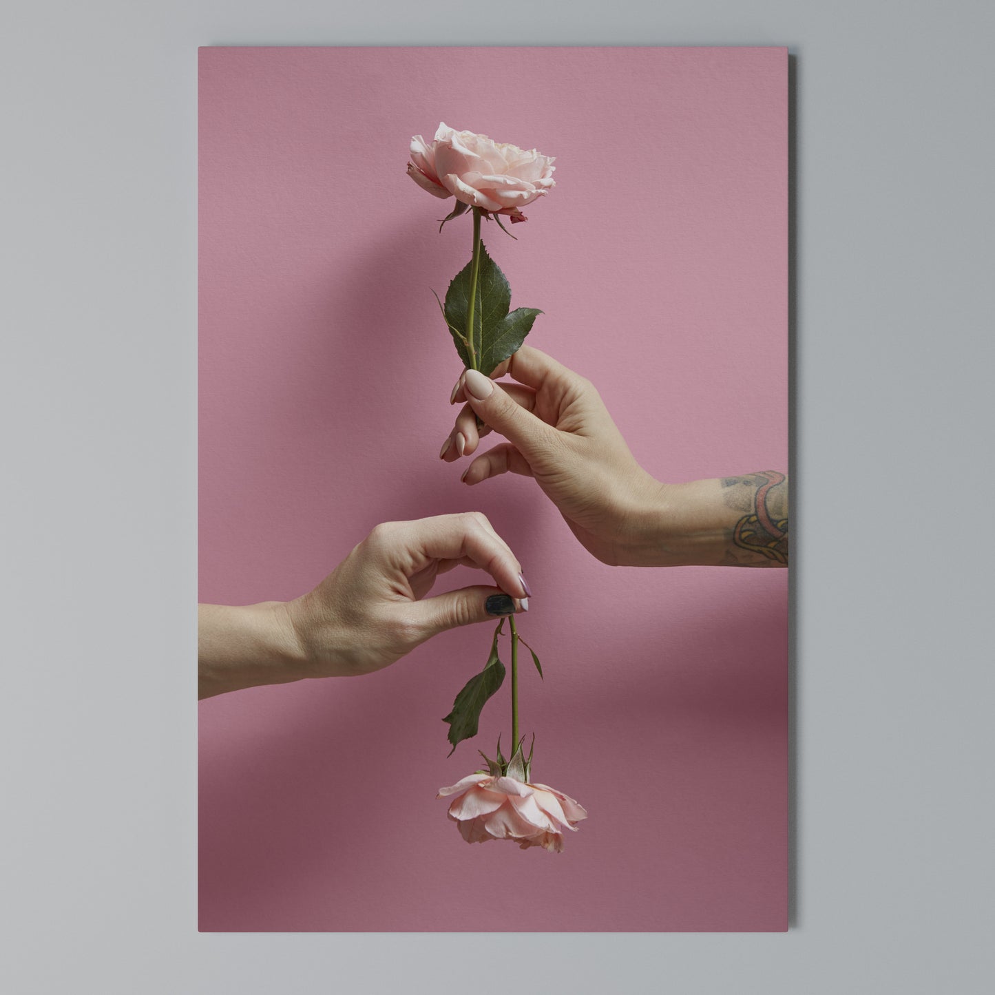 FLORAL CONNECTIONS Stampa su Tela Verticale
