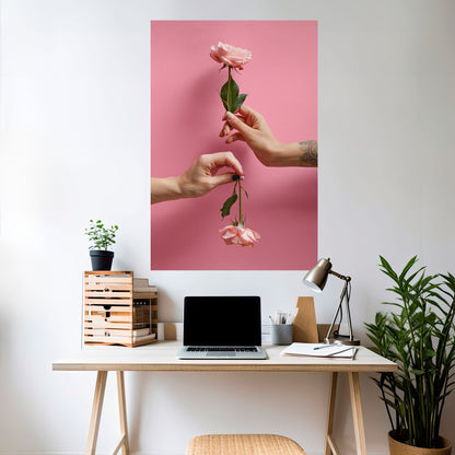 Poster verticale staccabile e attaccabile FLORAL CONNECTIONS