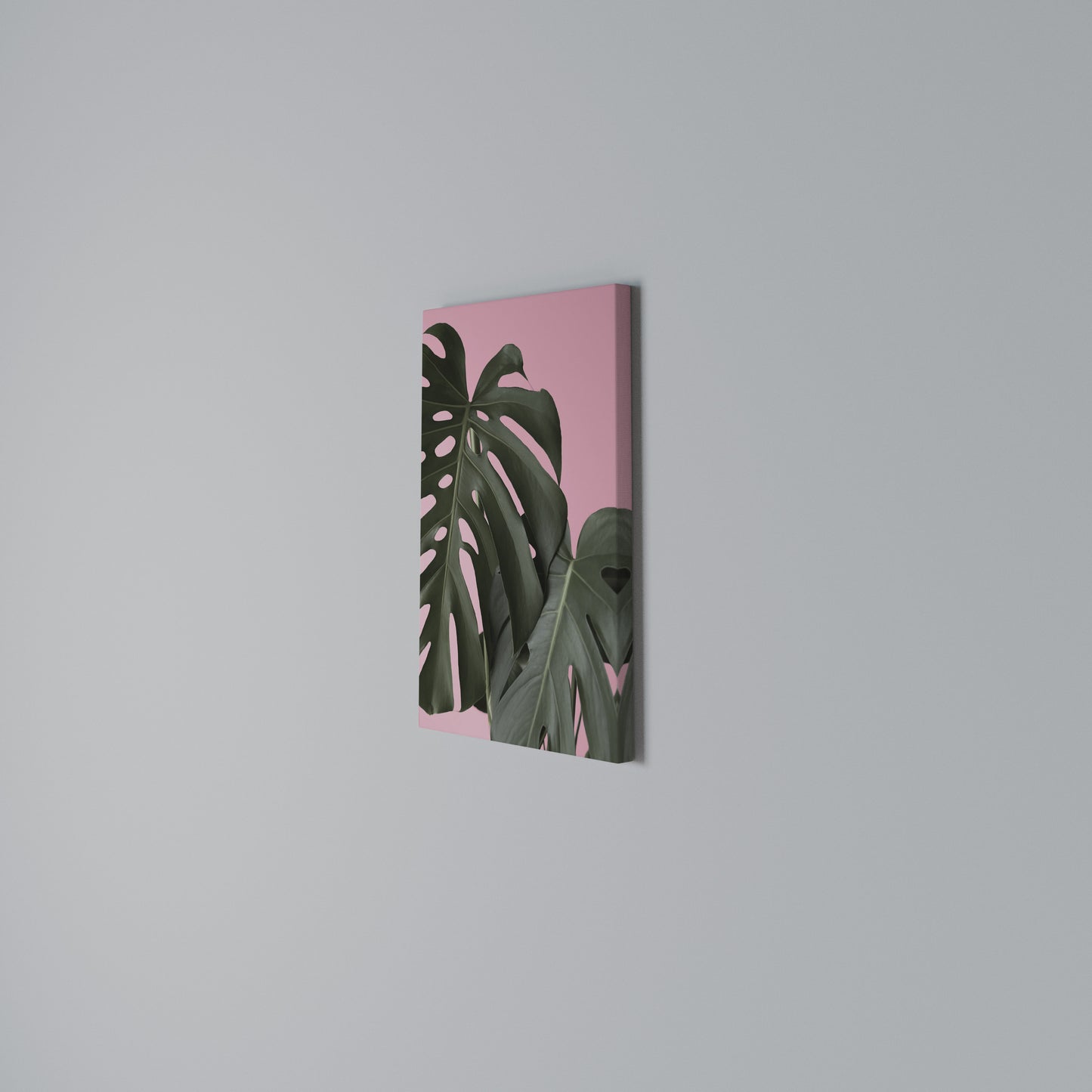 LADY MONSTERA Stampa su Tela Verticale