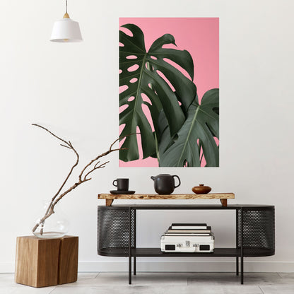 Poster verticale staccabile e attaccabile LADY MONSTERA
