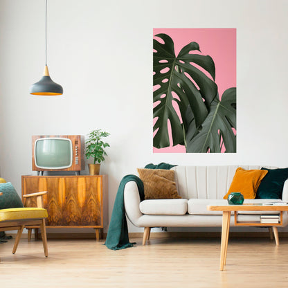 Poster verticale staccabile e attaccabile LADY MONSTERA