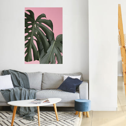 Poster verticale staccabile e attaccabile LADY MONSTERA