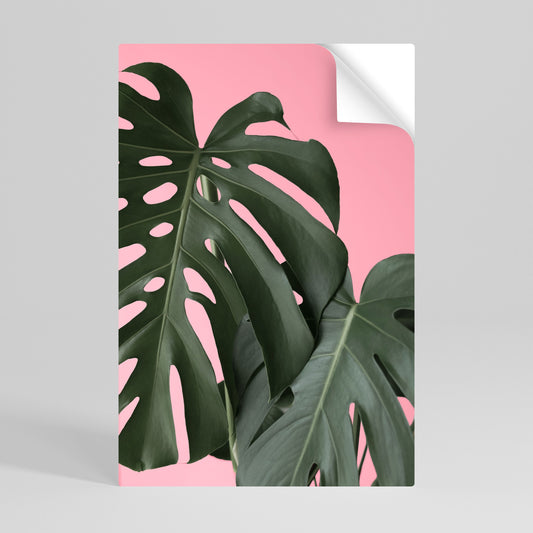 Poster verticale staccabile e attaccabile LADY MONSTERA