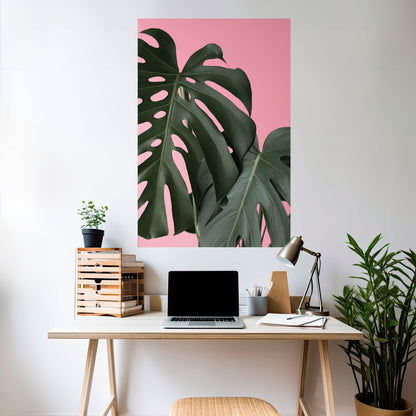 Poster verticale staccabile e attaccabile LADY MONSTERA
