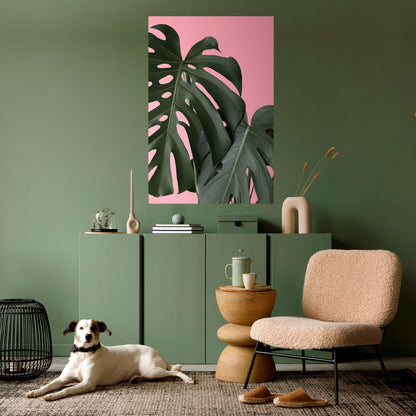 Poster verticale staccabile e attaccabile LADY MONSTERA