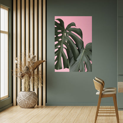 Poster verticale staccabile e attaccabile LADY MONSTERA