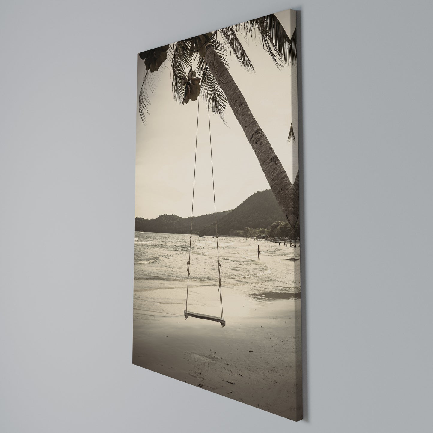 SUNSET SWING SORROW Stampa su Tela Verticale