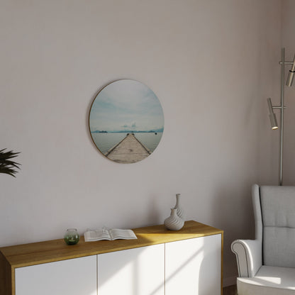 AQUA HORIZON Arte murale rotonda