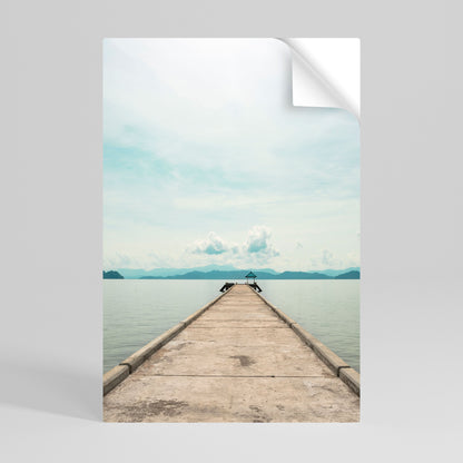 Poster verticale staccabile e attaccabile AQUA HORIZON