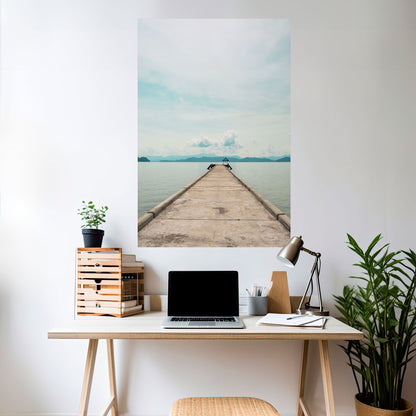 Poster verticale staccabile e attaccabile AQUA HORIZON
