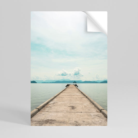 Poster verticale staccabile e attaccabile AQUA HORIZON