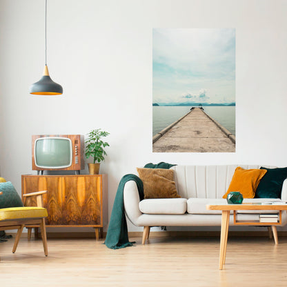Poster verticale staccabile e attaccabile AQUA HORIZON