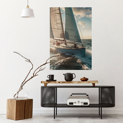 Poster verticale staccabile e attaccabile WAVES OF FREEDOM