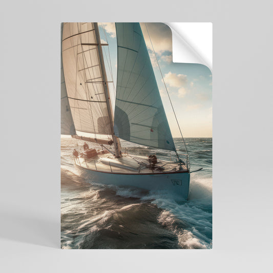 Poster verticale staccabile e attaccabile WAVES OF FREEDOM