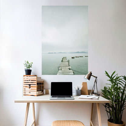 Poster verticale TIDAL HARMONY staccabile e attaccabile