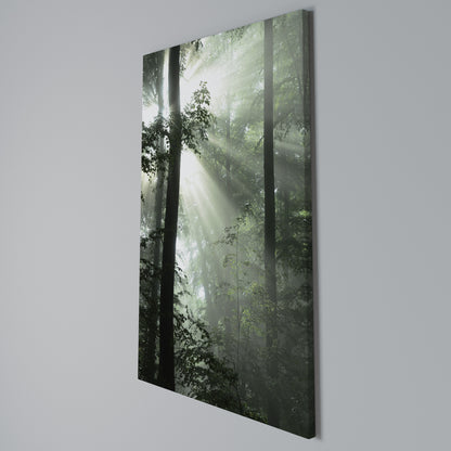 MYSTICAL SUNBEAMS Stampa su Tela Verticale