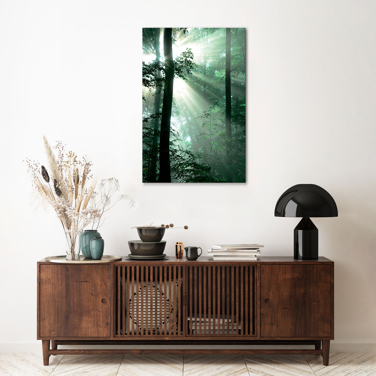 MYSTICAL SUNBEAMS Stampa su tela verticale