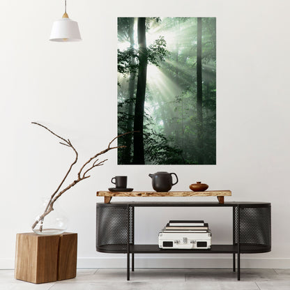 Poster verticale staccabile e attaccabile "MYSTICAL SUNBEAMS"