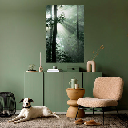 Poster verticale staccabile e attaccabile "MYSTICAL SUNBEAMS"
