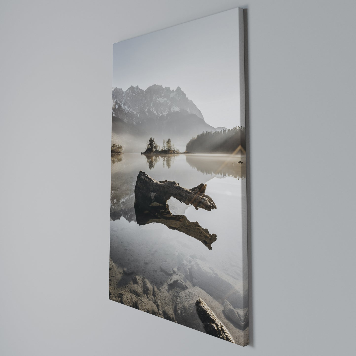 SILENT WATERSCAPE Stampa su Tela Verticale