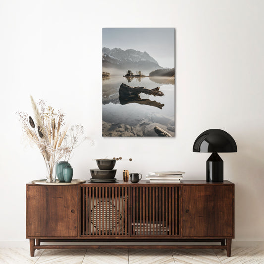 SILENT WATERSCAPE Vertical Canvas Print