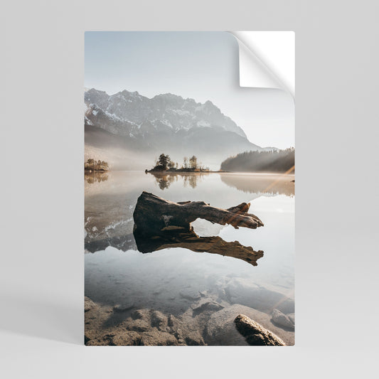SILENT WATERSCAPE Poster verticale staccabile e attaccabile
