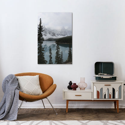 MISTY FOREST BOUNDARIES Stampa su tela verticale