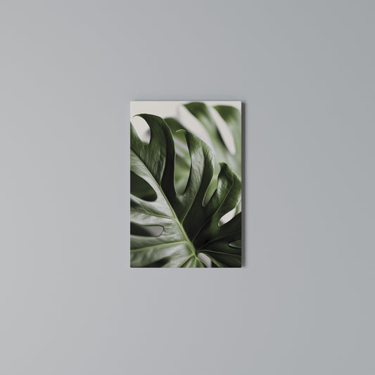 SHARP MONSTERA Stampa su Tela Verticale