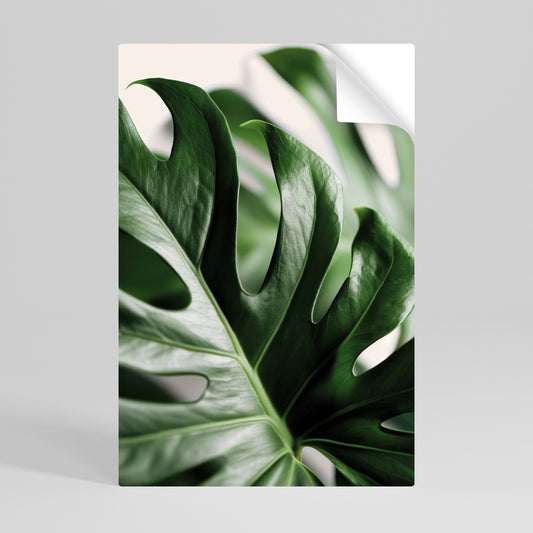 SHARP MONSTERA Poster verticale staccabile e attaccabile