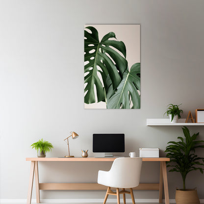 MONSTERA ACCURACY Stampa su tela verticale