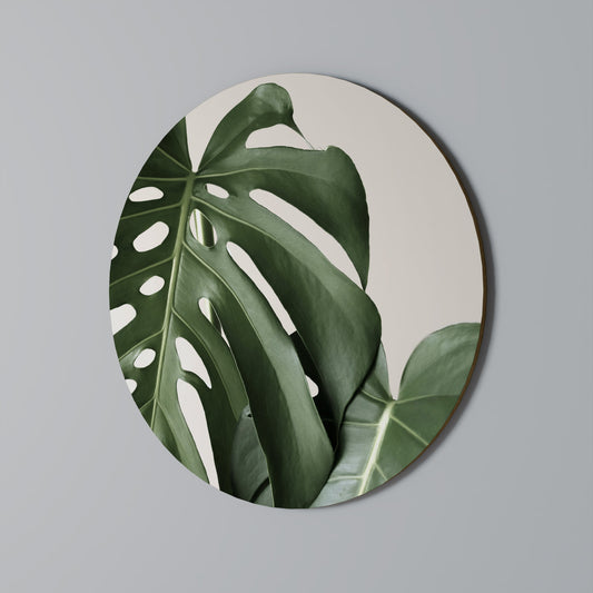 MONSTERA ACCURACY Round Wall Art