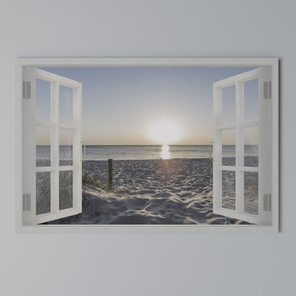WINDOW OF CALM Stampa su tela orizzontale
