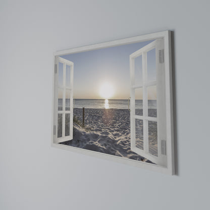 WINDOW OF CALM Stampa su tela orizzontale