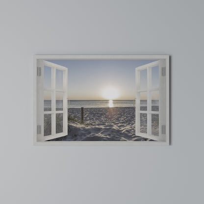 WINDOW OF CALM Stampa su tela orizzontale