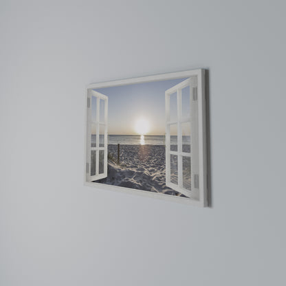 WINDOW OF CALM Stampa su tela orizzontale