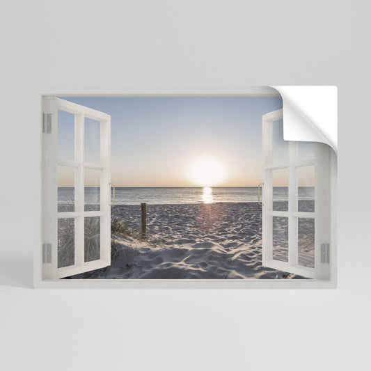 Poster orizzontale staccabile e attaccabile WINDOW OF CALM