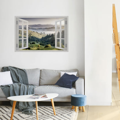 FUGA ALL'ARIA APERTA Poster orizzontale staccabile e attaccabile