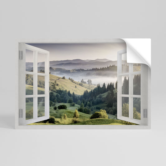 FUGA ALL'ARIA APERTA Poster orizzontale staccabile e attaccabile