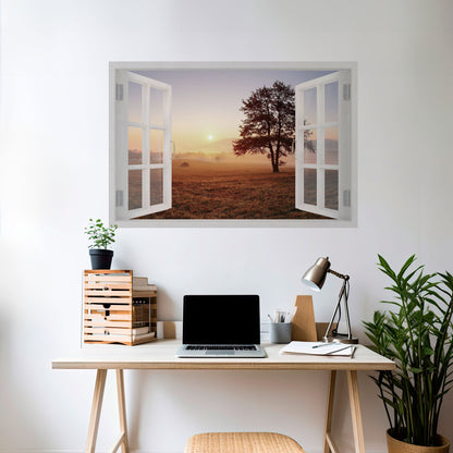 APERTURA ALL'ALBA Poster orizzontale staccabile e attaccabile