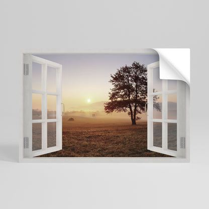 APERTURA ALL'ALBA Poster orizzontale staccabile e attaccabile