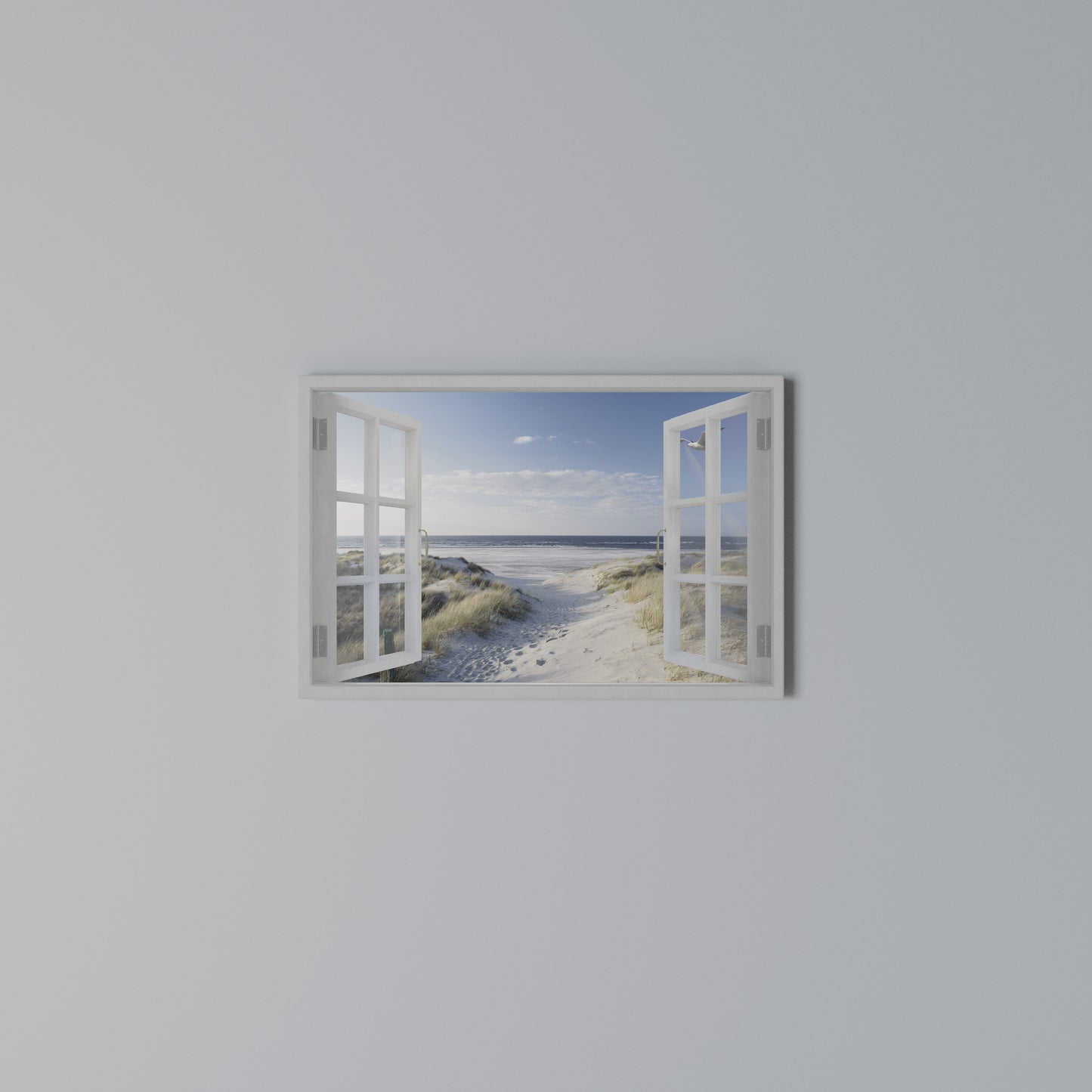 WINDOW TO WANDER Stampa su tela orizzontale
