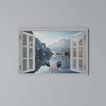PEEK INTO PARADISE Stampa su tela orizzontale