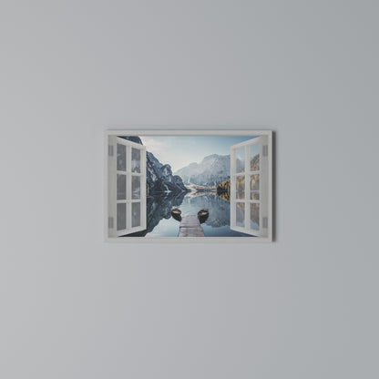 PEEK INTO PARADISE Stampa su tela orizzontale