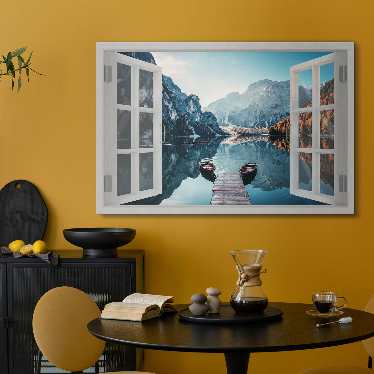 PEEK INTO PARADISE Stampa su tela orizzontale