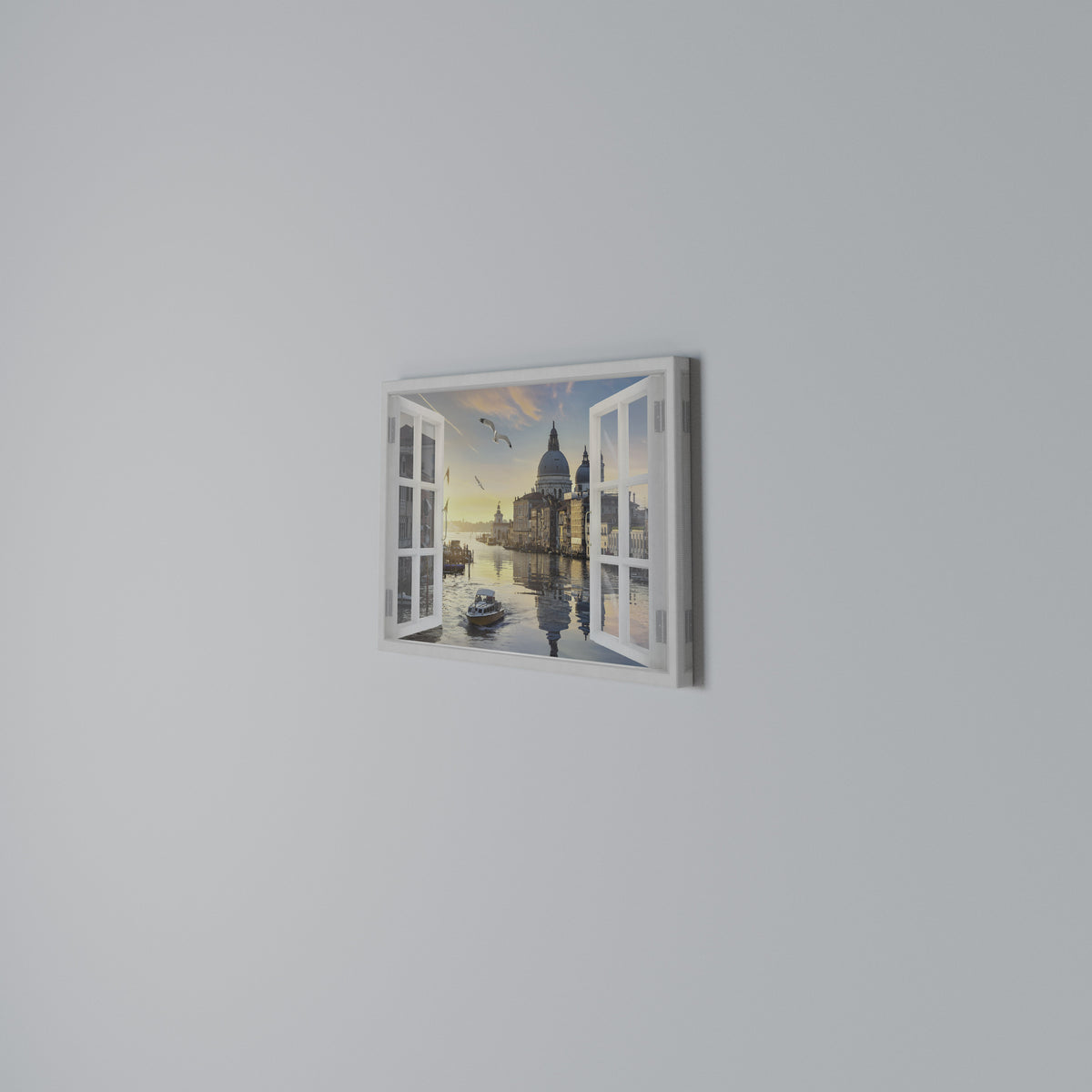WINDOW TO VENICE Stampa su tela orizzontale